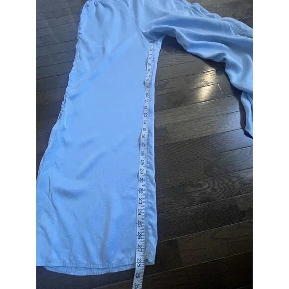 Lunya Washable Silk Pajama Lounging Pants Sz S Elastic Slit Leg Luxury - Picture 7 of 8